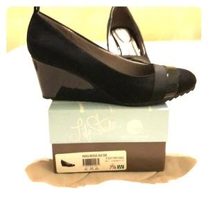 Life Stride Black Wedge NWB
